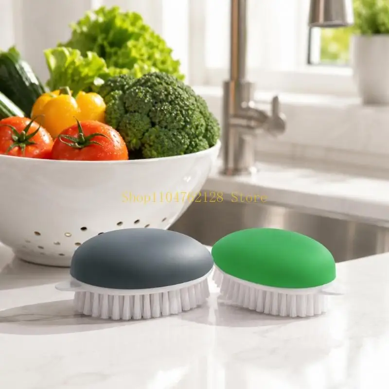 Easy Hold Cleaning Brush for Produce Washing and Light Kitchen Cleanup 2PCS best sale