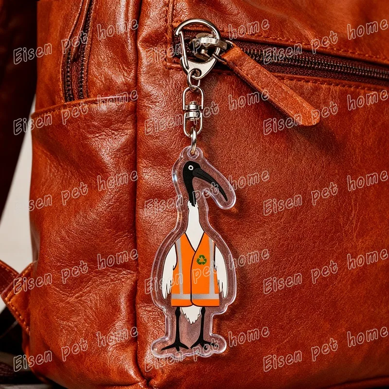 مضحك بن Chichen المفاتيح الاكسسوارات حقيبة السحر Ibis القمامة تركيا أستراليا الطيور Keyrings مجوهرات المشجعين الأصدقاء هدية
