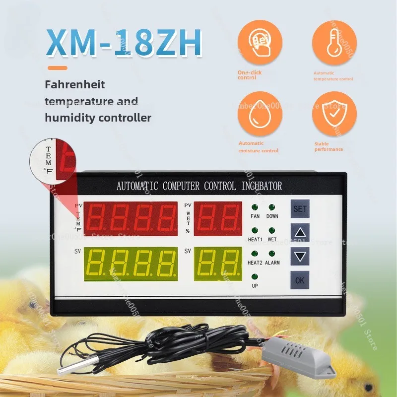 Microcomputer Incubator Controller XM-18ZH Fahrenheit Incubator Humidity Controller