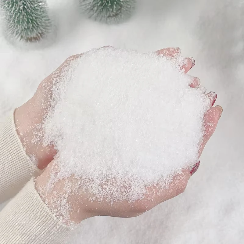 Christmas Decoration Artificial Plastic Dry Snow Powder Model Kits DIY Festival Scene Layout Winter Party Decor 30g/bag