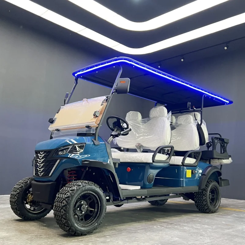 

Made in China 72V Electric Golf Cart 6 Seater 5kw Lithium Off Road Golf Cart Hunting Golf Luxury Club Car Electric cart