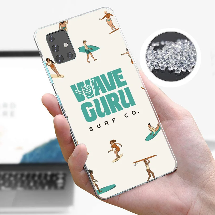 Surf Board Aesthetic Phone Case For Samsung Galaxy A51 A71 A41 A31 A21S A11 A01 A70 A50 A40 A30S A20E A20S A10S A6 A7 A8 A9 Fund