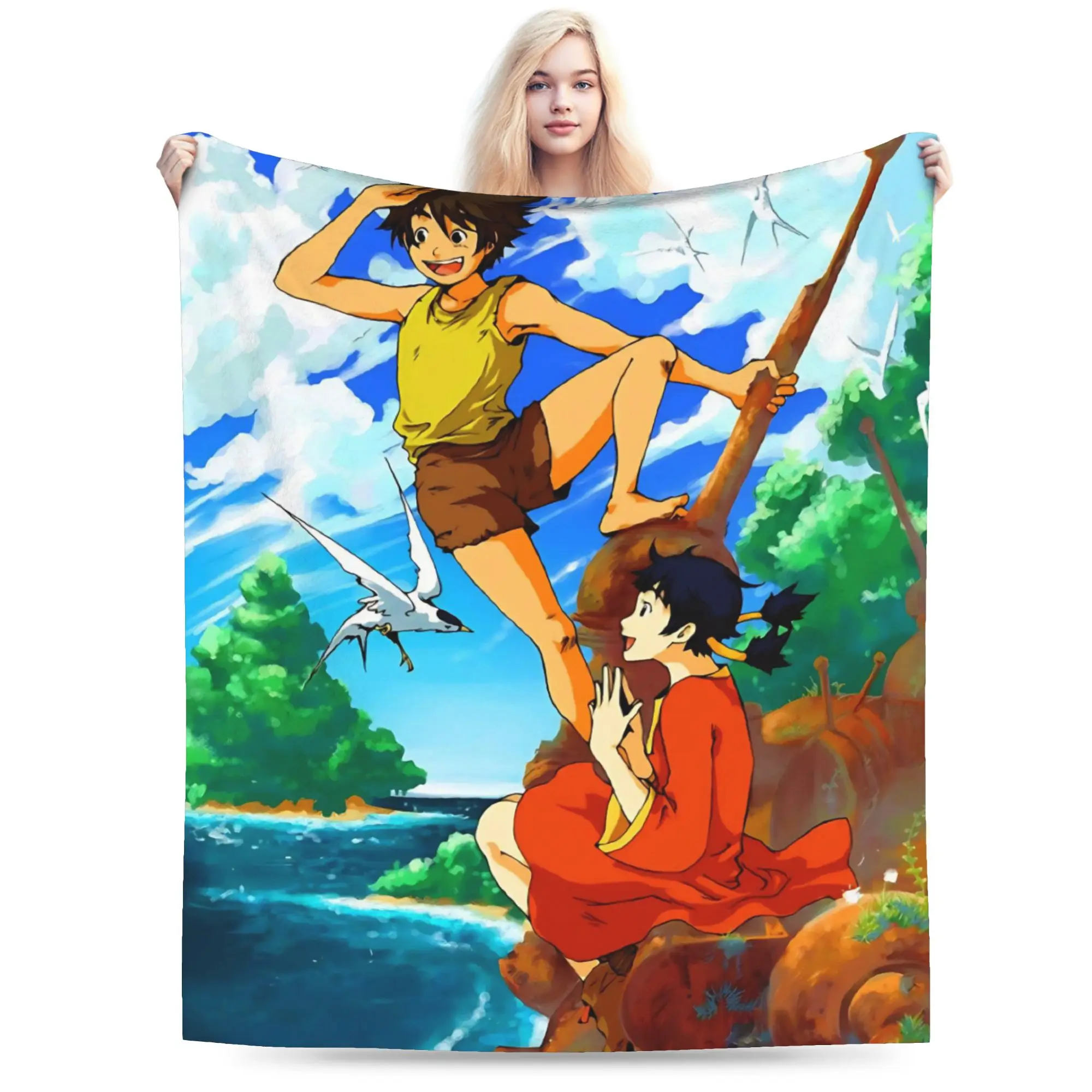 Conan The Future Boy Blanket Quality Warm Soft  Throw Blanket Winter Children Outdoor Fluffy Bedspread