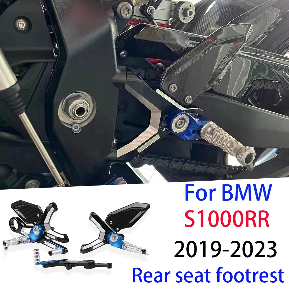 

Rear Set M1000RR 2023 Carbon Fiber CNC Adjustable Motorcycle Foot Pegs Rest Rearset Rear Set Footrest for BMW S1000RR 2019-2023