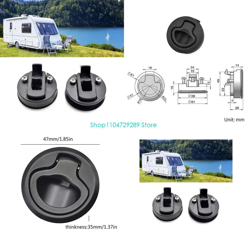 

D8KE Boat Flush Pull Slam Locking Locker Universal for Yacht-Camper