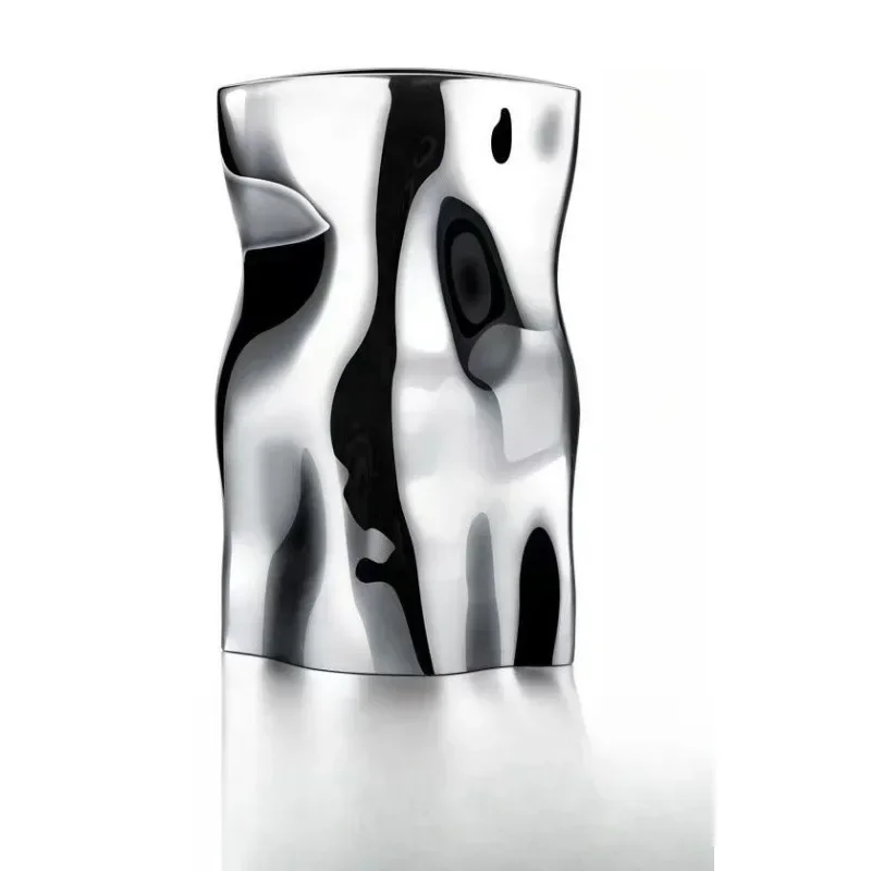

European light luxury stainless steel vase ornament