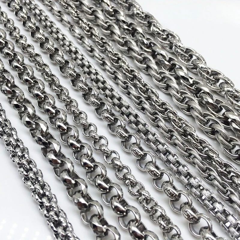 1 Meter Stainless Steel  Chunky Knot Big Chains DIY Jewelry Making Accessories Hip Hop Necklaces Findings Bracelets Supplies
