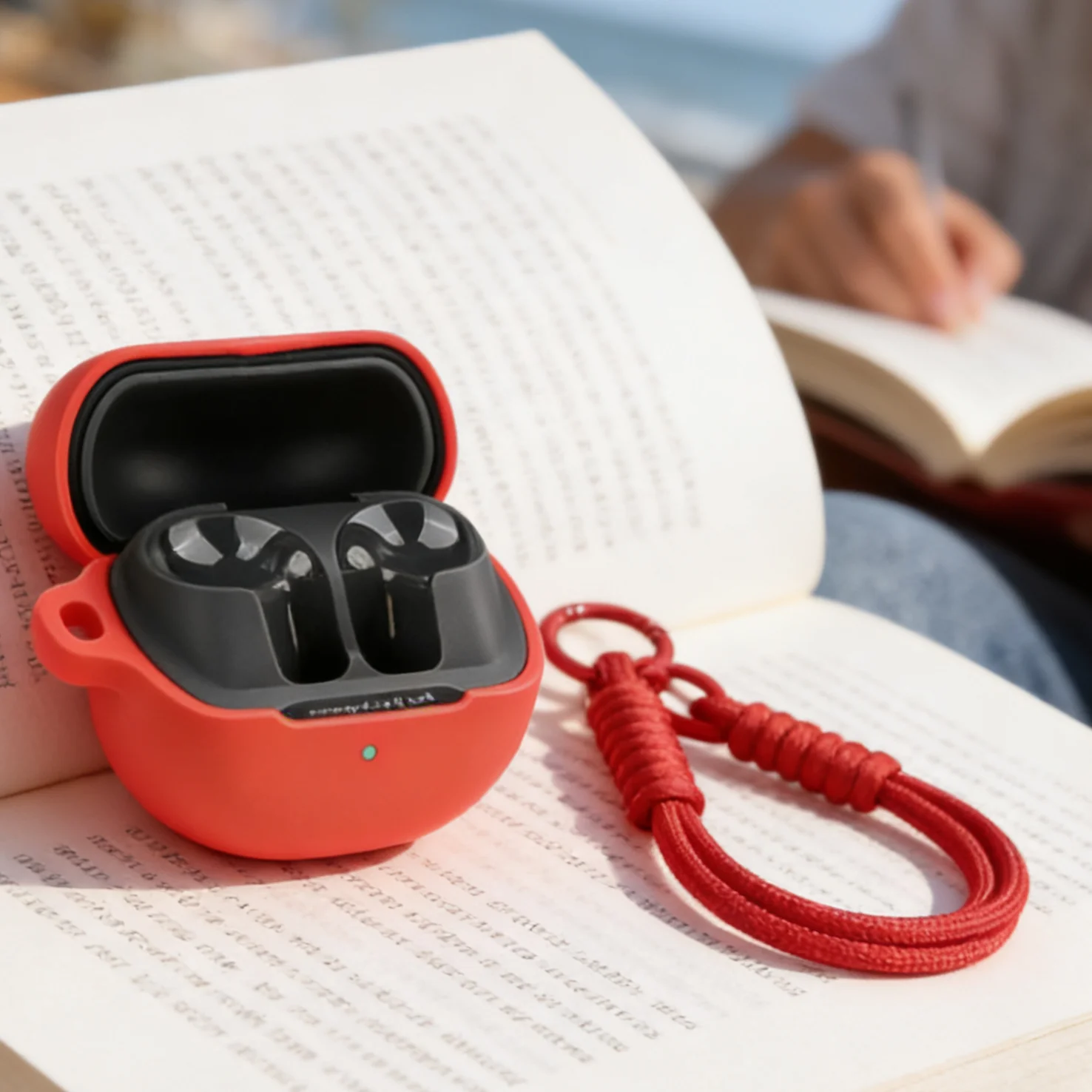 for SoundPEATS Air5/Air5 Lite Silicone Bluetooth Earphone Case, Suitable for SoundPEATS Air5 Lite with Cord Protective Cover