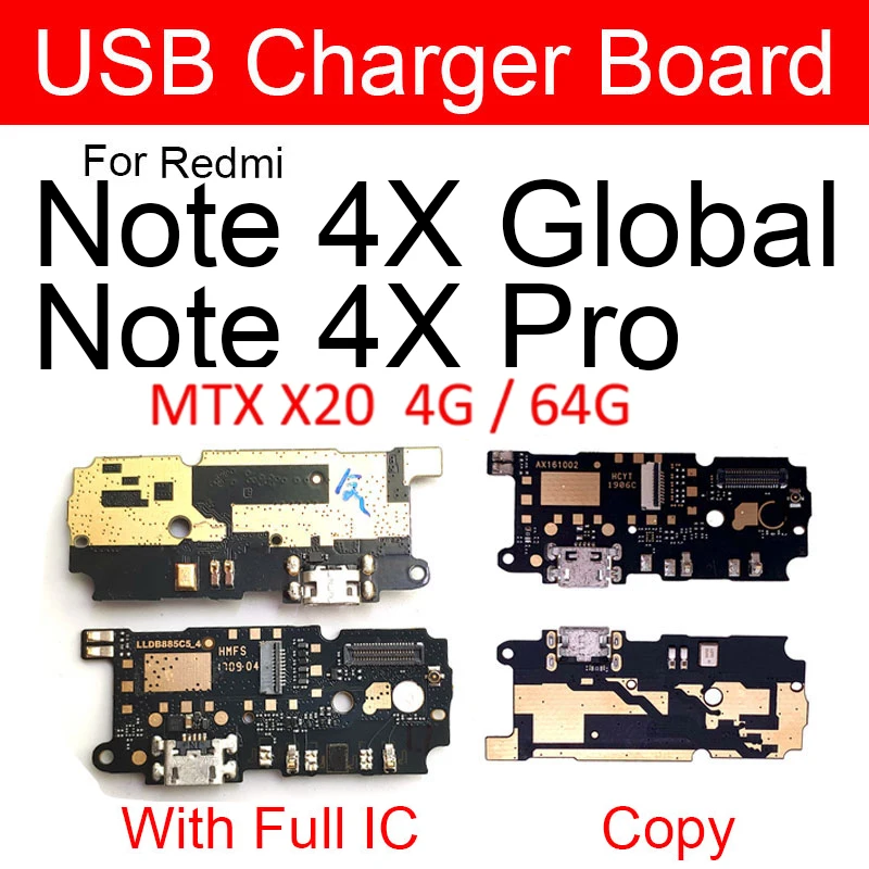 Usb Charging Port Board For Xiaomi Redmi 4 4A 4X 4Pro For Redmi Note 4 4X Pro Usb Plug Flex Ribbon Cable Repair Parts