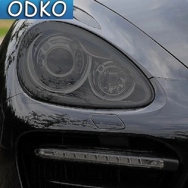 For Porsche Cayenne 2019 2020 2011-On 958 Car Headlight Protection Tint Film Smoke Black Transparent TPU Protective Sticker