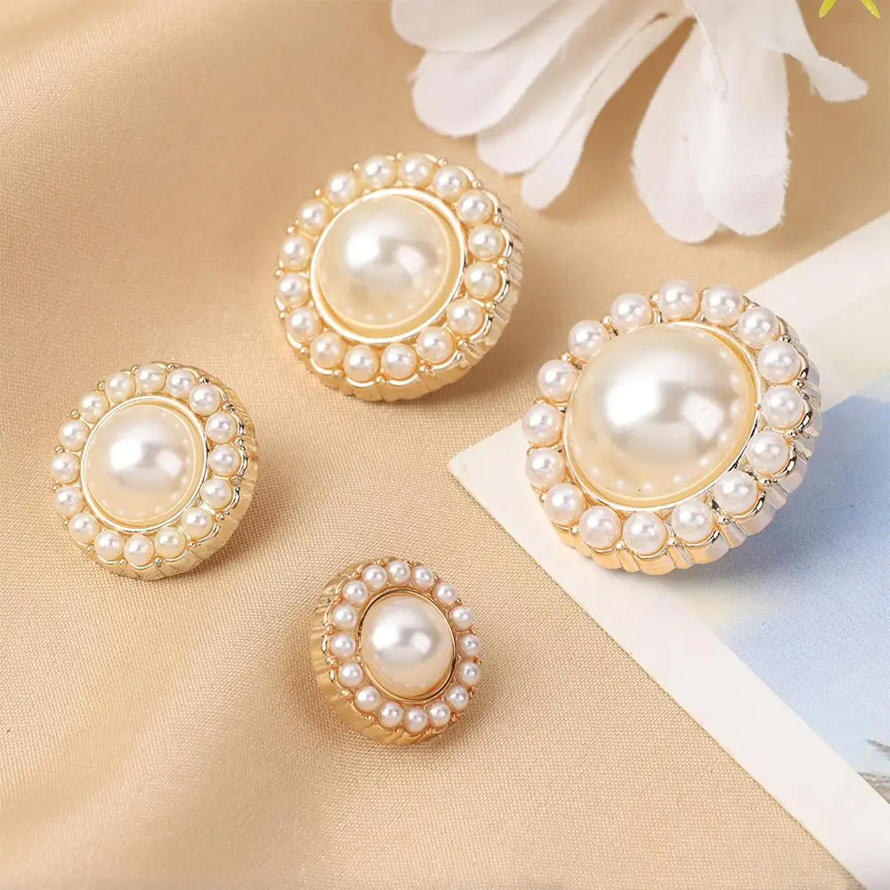 10Pcs High Quality Ornaments DIY Sewing Accessories Pearl Clothing Buttons Needlework Shirt Buttons