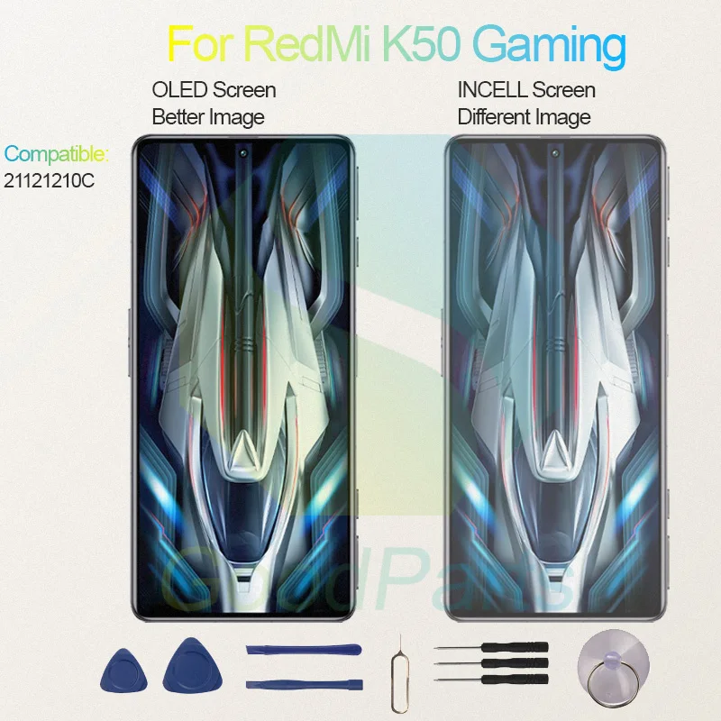 Test Before Ship For RedMi K50 Pro Display Touch Screen Digitizer Panel Assembly Lcd Screen 22021211RC, 22011211C K50 Pro Screen