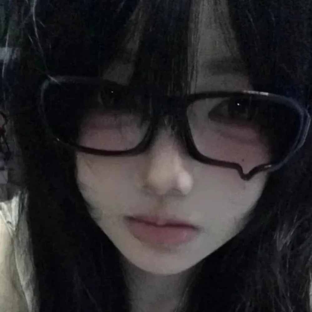 

Japanese Anime Y2K Teardrop Cosplay Small Square Glasses Women's Retro Harajuku Glasses Clear Blue Light Blocking Eyewears