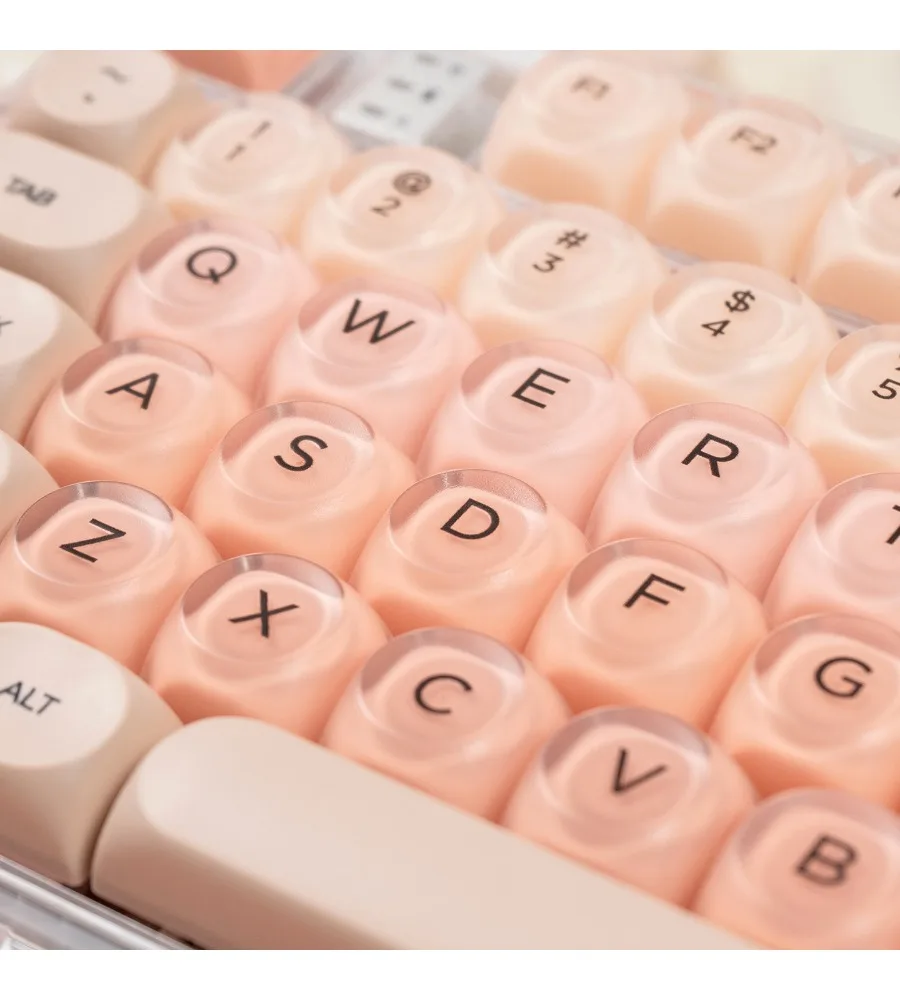 

Keycap sublimation PBT + PC girls ball cap suitable for wooting mechanical keyboard and other mint foundation theme