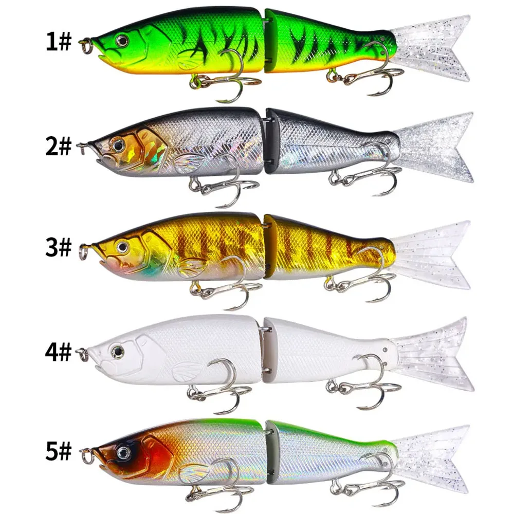 18cm 52g Angelköder, zweiteiliger Crankbait Swimbait, 2-teiliger harter künstlicher Gizzard Shad Glide Bait für Streifenbarsch-Angelausrüstung – Detail 1