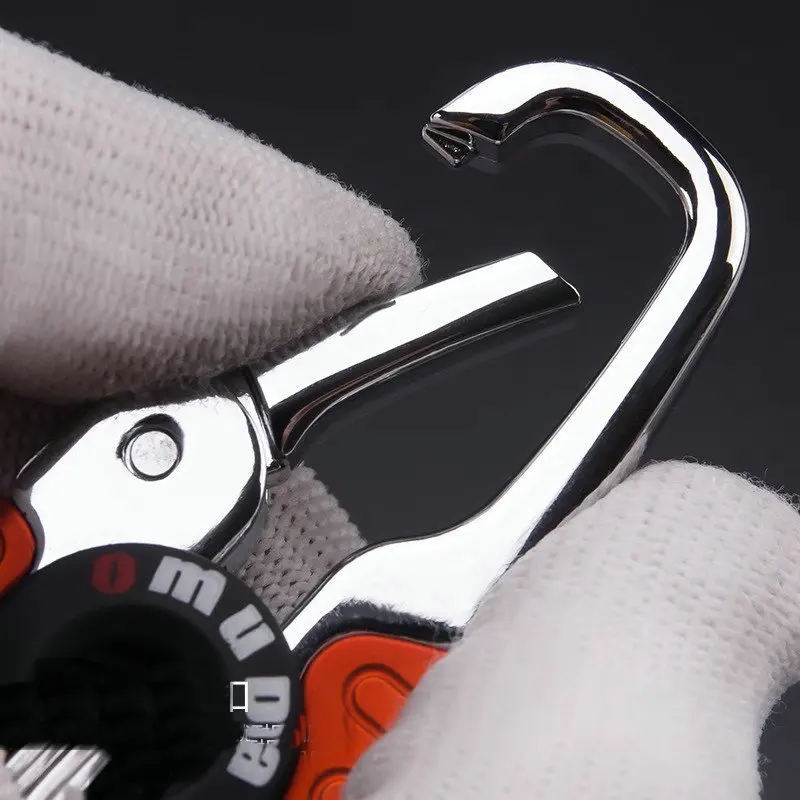 3pcs Stainless Steel Buckle Keychain Set