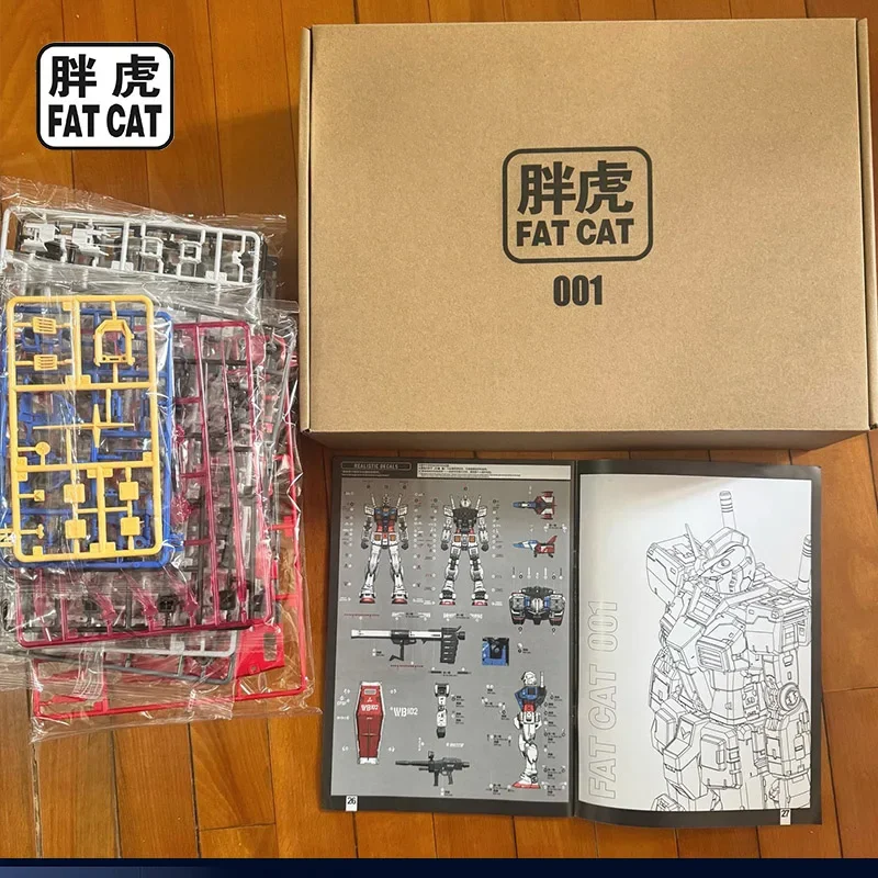 Gato gordo 001 rgu 1/100 Rx-78 2.0 versão (tipo rgu) modelo de montagem articulações móveis figura ação kits de robô colecionáveis brinquedos presente