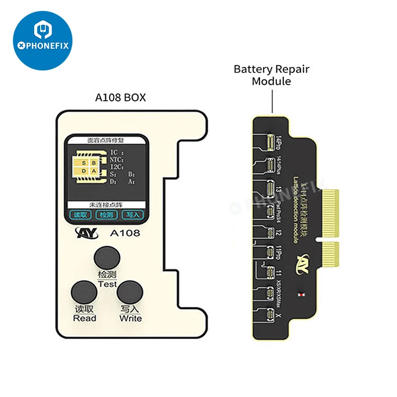 AY A108 Face ID Battery Repair Flex Cable For iPhone 11-14 Pro Max Face ID Not Working Repair Battery Replacement No Soldering