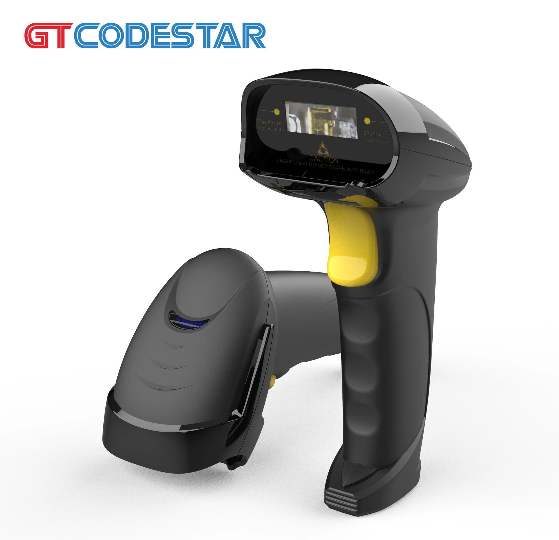 GTCODESTAR X-620F Handheld Wireless 2.4G Laser 1D Barcode Reader Scanner