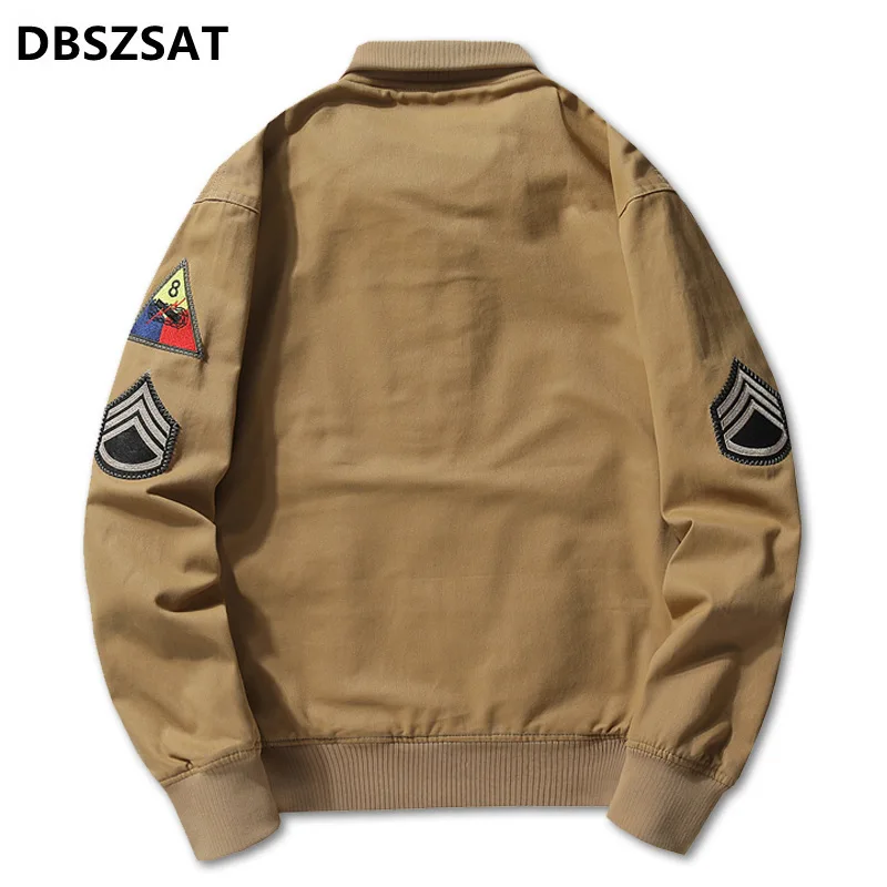 2025 Bomber Jacket Men Spring Autumn Tactical Military Armband Mens Jackets Cargo Baseball Coats Male Chaqueta Hombre Size M-6XL