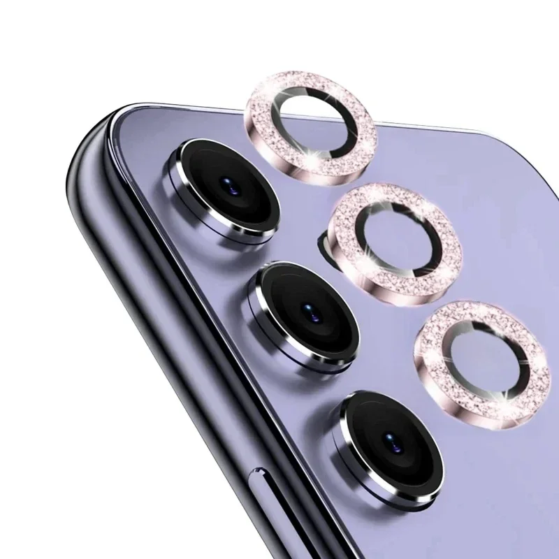 1PCS Bling Glitter Metal Lens Rings for Samsung Galaxy A55 A34 A14 A25 A54 A15 A13 A05 S A35 5G Camera Glass Protector