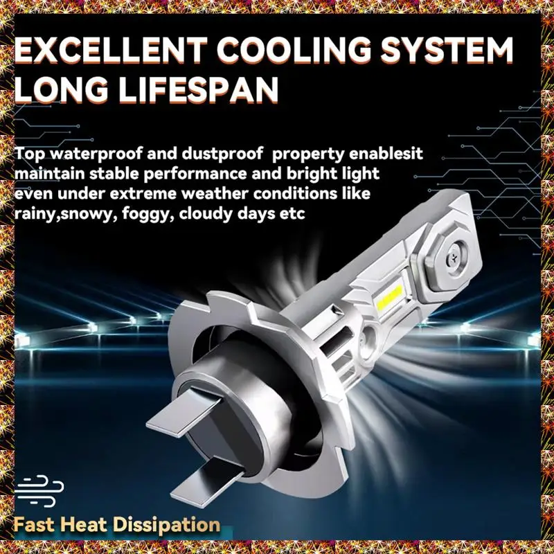 BTCL 오토바이 H7 LED 헤드라이트 전구 30000LM H7 LED 헤드라이트 전구 6000K 12V 자동차 안개 램프