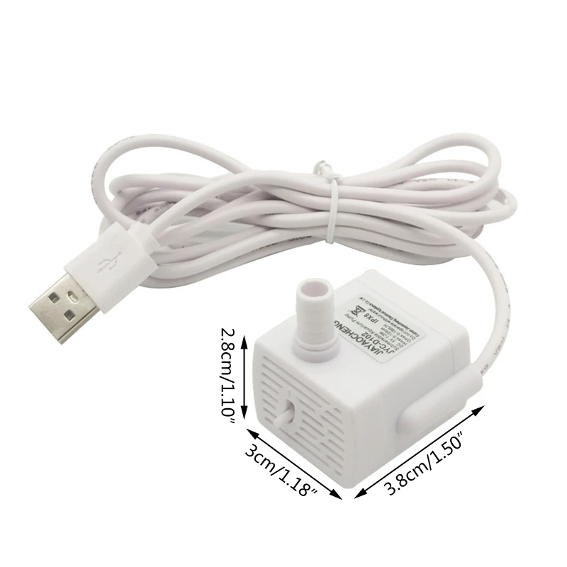 Replacement for Pet Drinking Fountains Dog and for Cat Water Dispensers 1.5W Detachable Water USB Cable DC5V 1