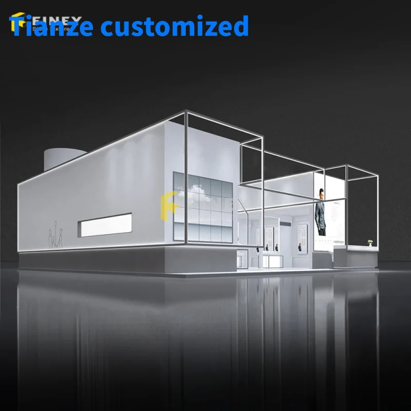 

（customized）Customized Modern Trade Show Display Stand Decoration Design One-stop Service up Displays Kiosks Street Store Ma