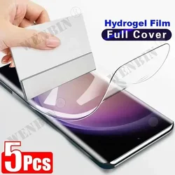 Película de hidrogel para Samsung Galaxy S24 Ultra S23 Ultra Plus, Protector de pantalla de cobertura completa, A54, A24, A14, A73, A53, 5 unidades