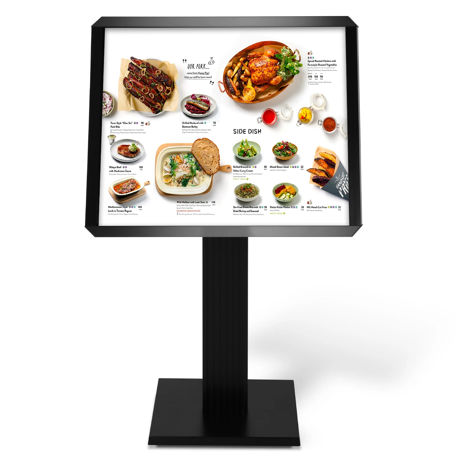 

Floor Standing Sign Holder 20x27inch/24x31.5inch Pedestal Floor Signage Standing Holder Adjustable for Malls Schools Restaurants
