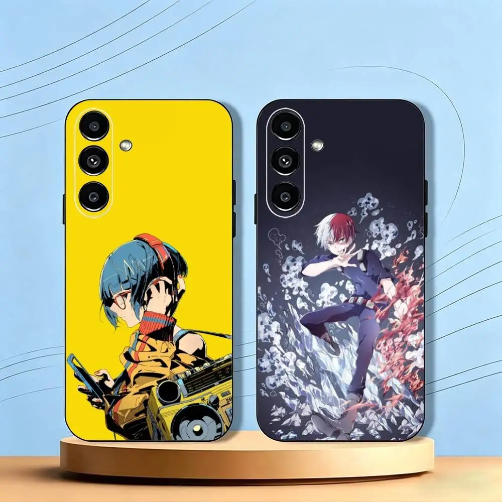 Anime My Hero A-Academia Phone Case Black Silicone Soft For Samsung Galaxy A73,A72,A71,A70,A53,A52,A51