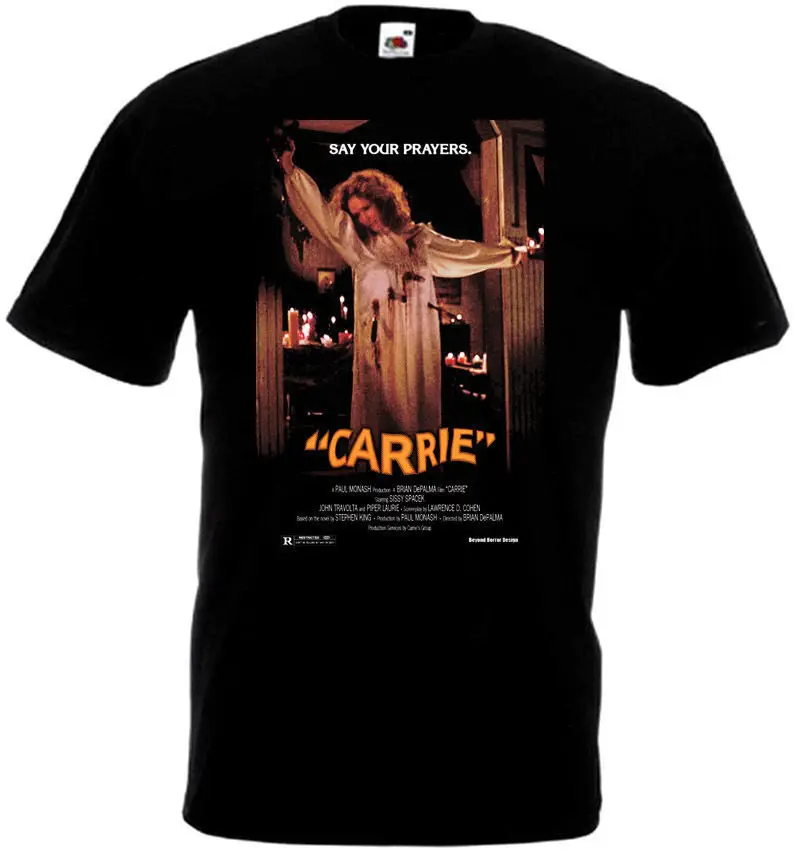 

Carrie v.4 T shirt black horror movie poster all sizes S-5XL