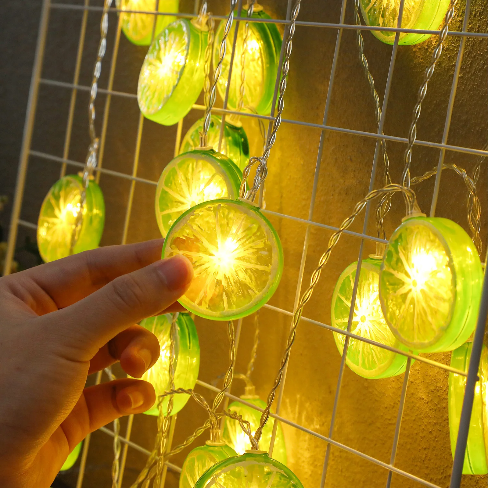 20 Leds Lime Slice String Lights 3M Waterproof Led Decor For Balcony Camping Wedding Party Diy Fairy Bottle Gift