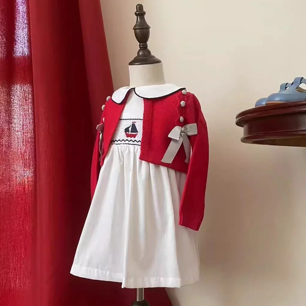 

Little Girl Princess Dress Toddler Girls Sleeveless Smock Dresses Embroidery Summer 2025 New Children Cotton One Piece Clothing