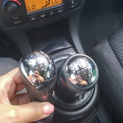 Manual MT 5 Speed Shift Knob Gear Lever Handle Bushing for Peugeot 205 206 207 301 306 307 308 406 407 2008 for Citroen C2 C3