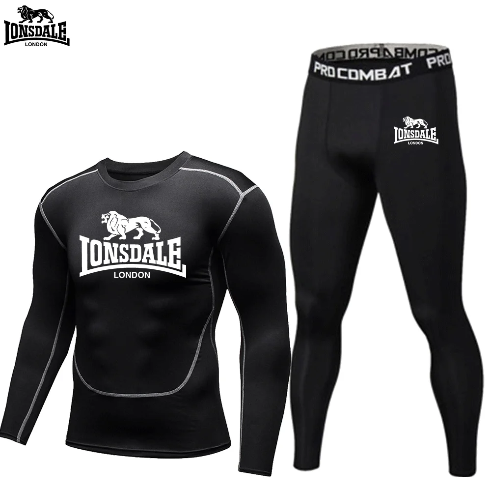 LONSDALE imprimé graphique à m - Compression Long Pant avis et prix
