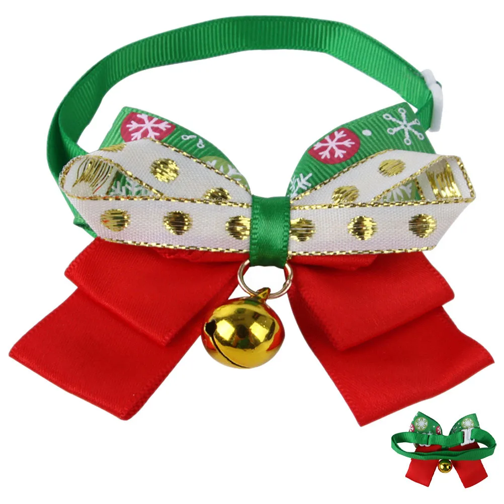 

Christmas Decorations Cat Collars Decorative Pet Holiday Delicate Dog Adjustable with Bell