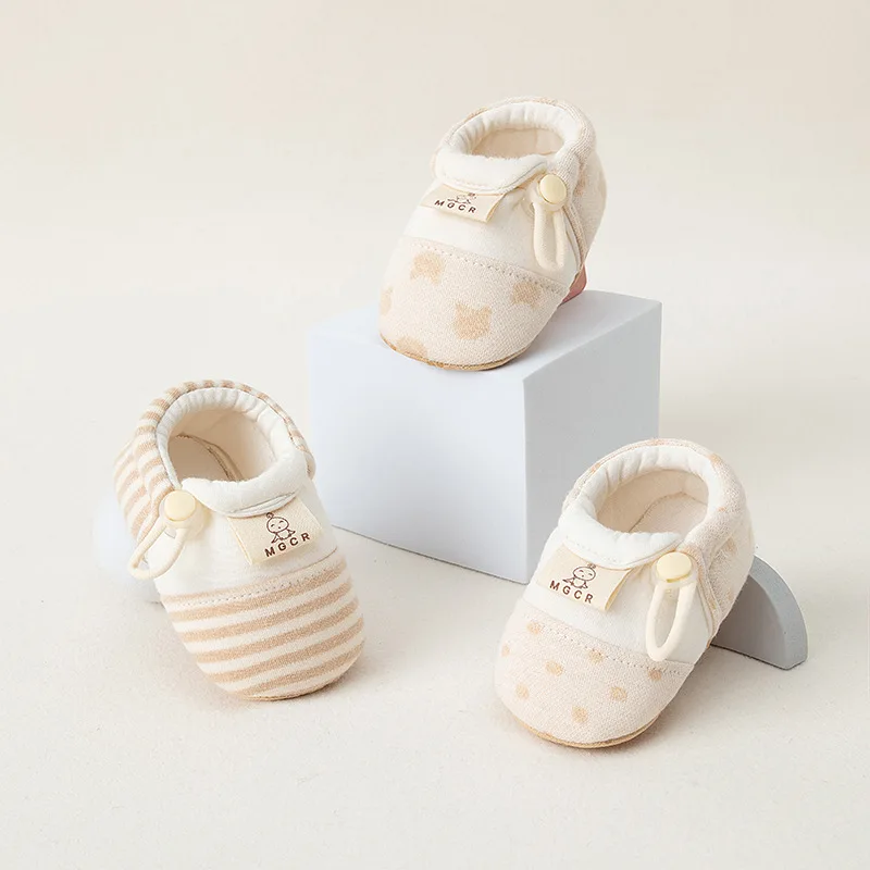 الرضع حذاء طفل للفتيات الفتيان ربيع الخريف القطن حذاء طفل صغير لينة أسفل المضادة للانزلاق الأولى مشوا الوليد الطابق حذاء 0-18 متر #2