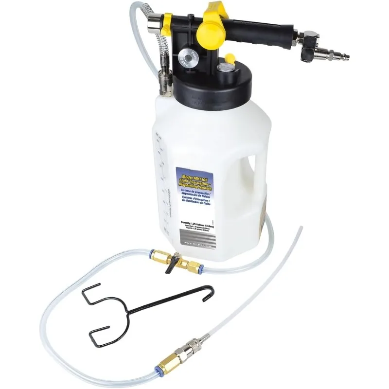 

MV7105 Fluid Extractor Dispenser for Evacuating, Topping-Off, Refilling Reservoirs or Bleeding Hydraulic Brake/Clutch Sy