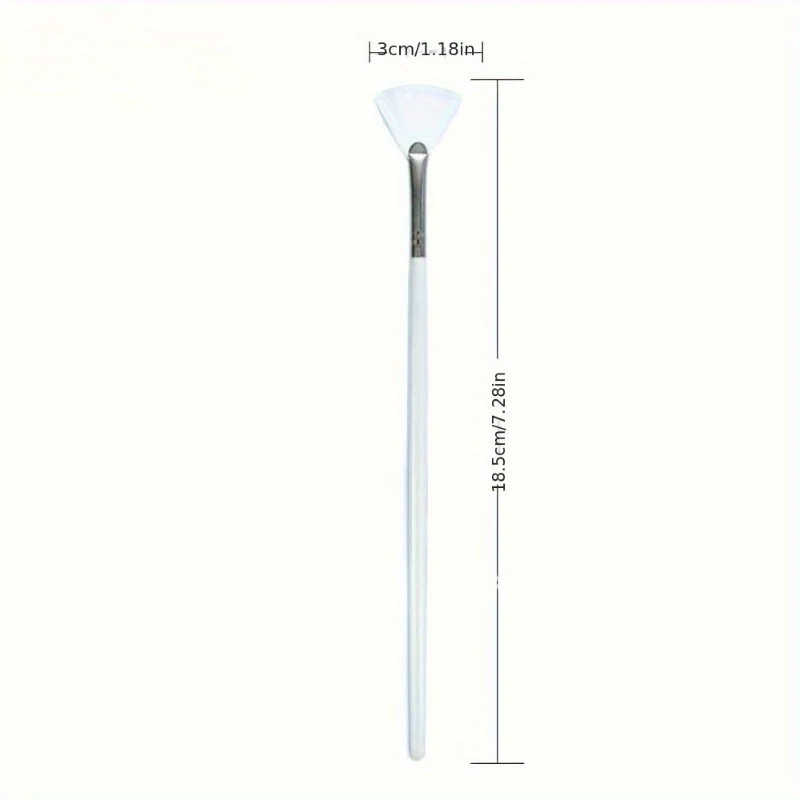 แปรงดูแลผิวสีเบจขนาดเล็ก 20 ชิ้น รูปทรงพัดลม ขนแปรงไนลอนนุ่ม สำหรับใบหน้า ร้านเสริมสวย สปา ใช้ในบ้าน - ขัดผิวอย่างอ่อนโยน