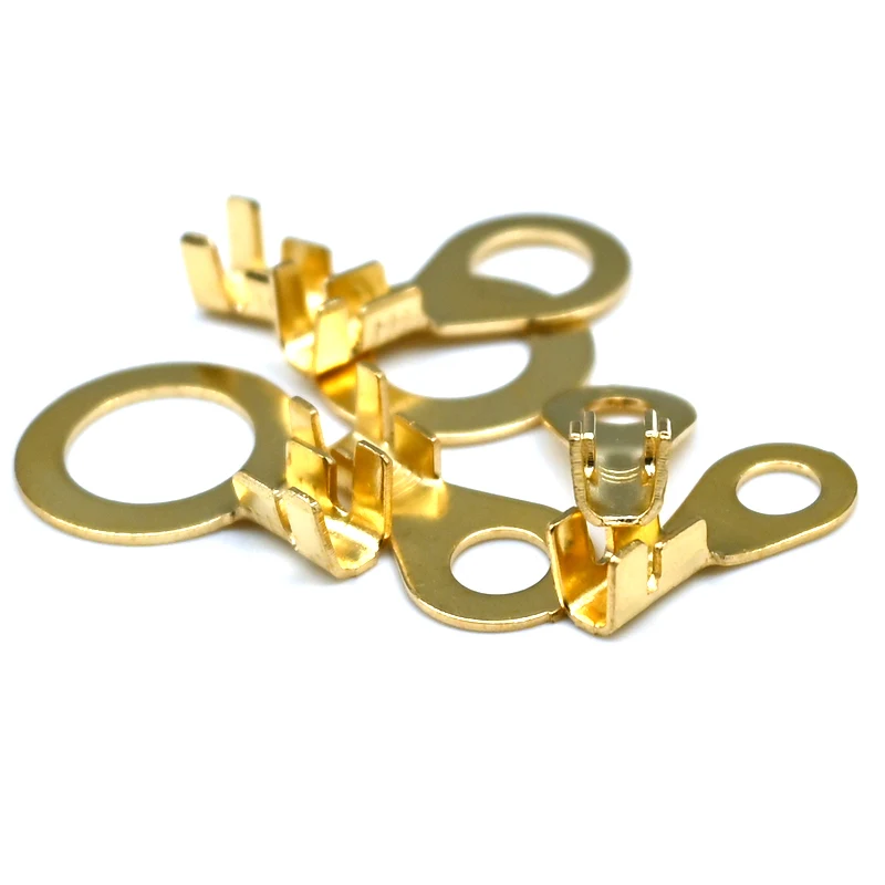 

50PCS Circular patch 4.2/5 2/6.2/8.2 Nose, Battery connection terminals, full 0.8 thick, pure copper wire