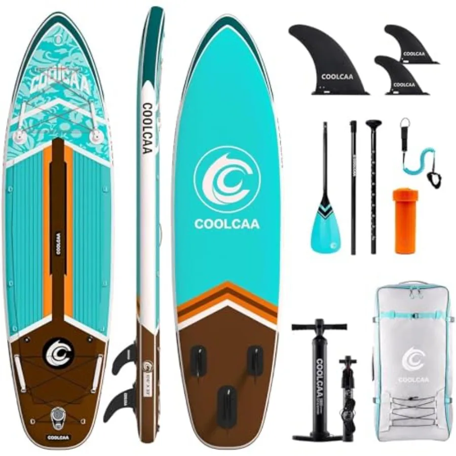 

Dolphin Inflatable Paddle Board for family and beginners, PVC material, blue, extra wide stable design with complete accessorie
