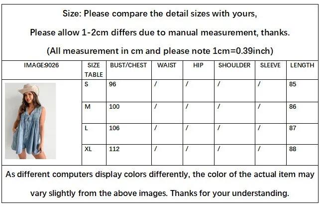 

Summer Women's Clothing Sleeveless Denim Jumpsuit Street Style Overalls For Woman Cotton Three Quarter Loose Fit High Waist
