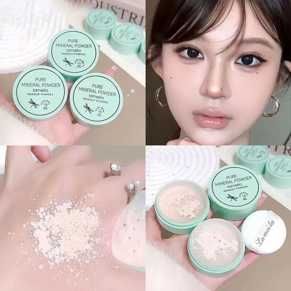 Mineralisches Loses Puder, Mattierendes Transparentes Fixierpuder für Ölige Haut, Ölkontrolle, Weiches Mattes Finish Gesichts-Losepuder – Detail 12