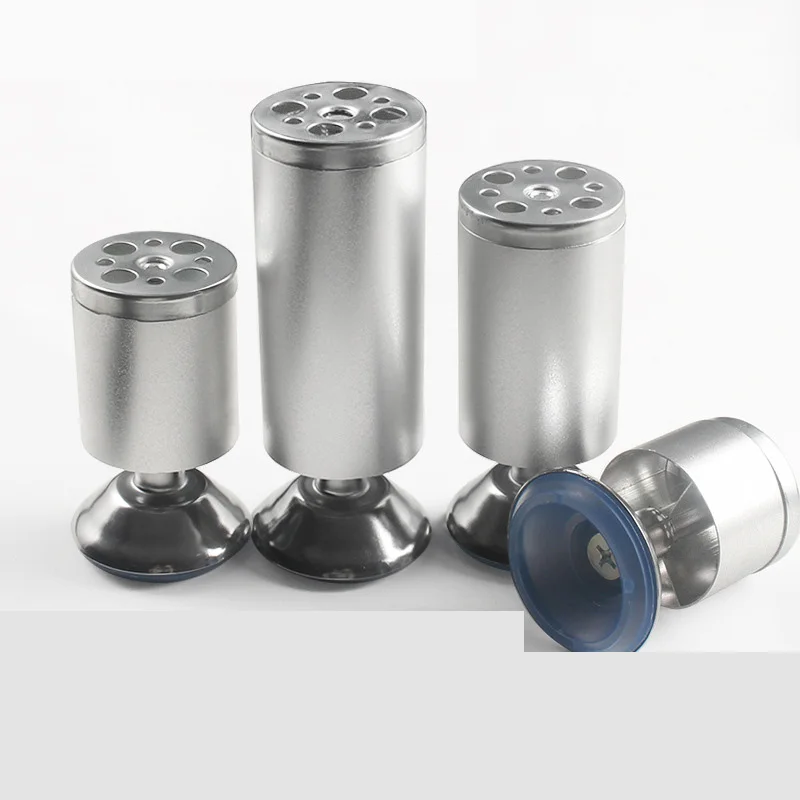 Aluminum Alloy round Adjustable Furniture Sofa Cabinet Feet Bathroom Cabinet Support Feet Bed Feet Bar Stool Legs
