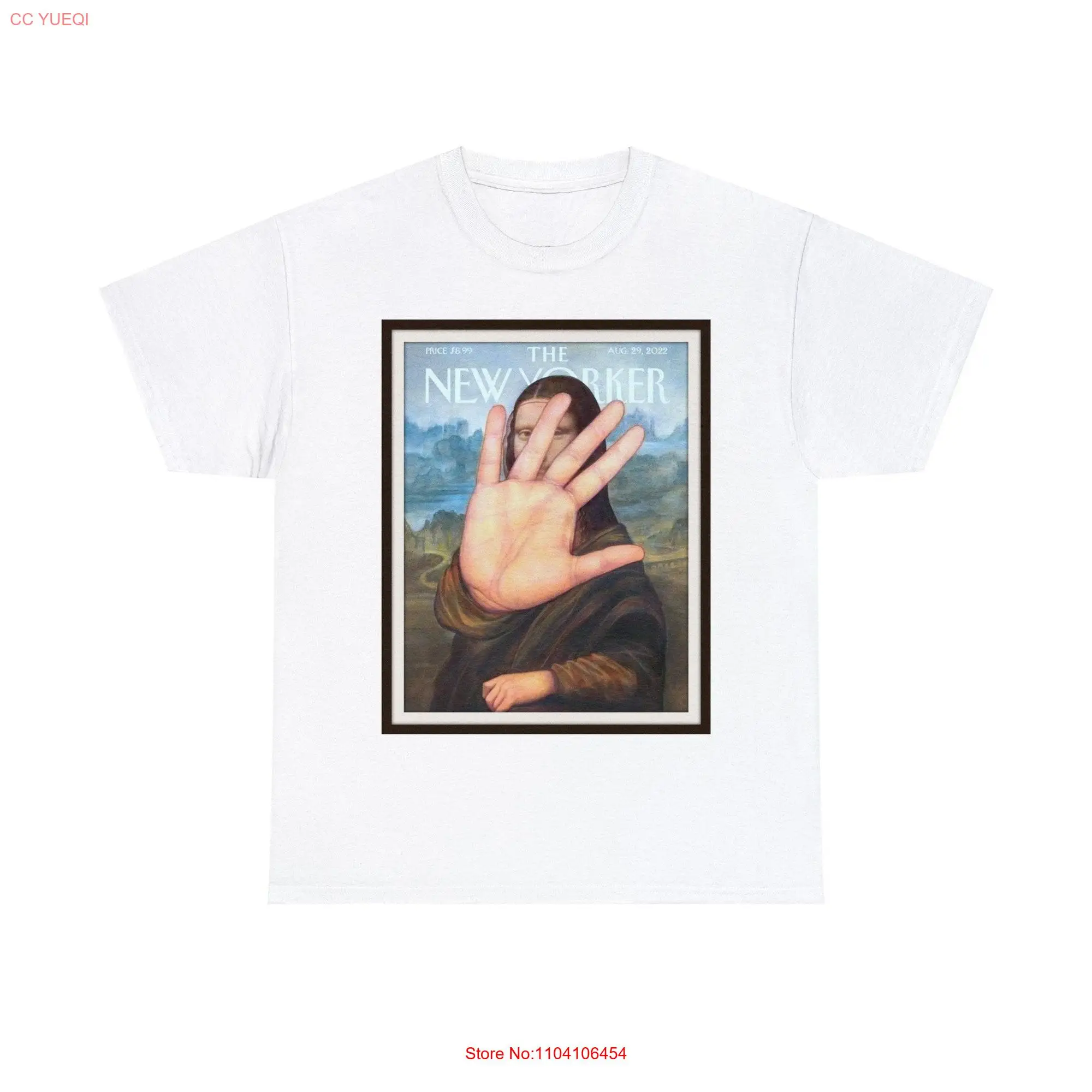 The New Yorker 2022 Mona Lisa No Photos T Shirt long or short sleeves