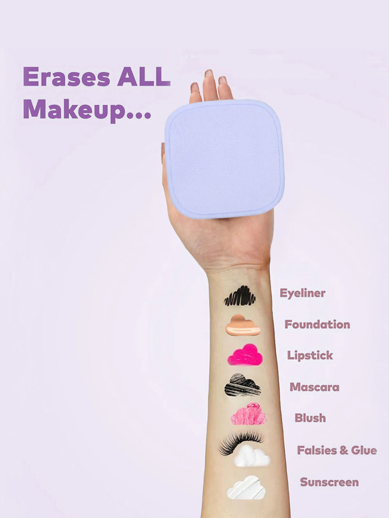 10/20/30 wiederverwendbare Make-up-Entferner-Pads, ein sanfter Gesichtsreinigungsschwamm, geeignet für alle Hauttypen, geruchlos, Beauty-Tool