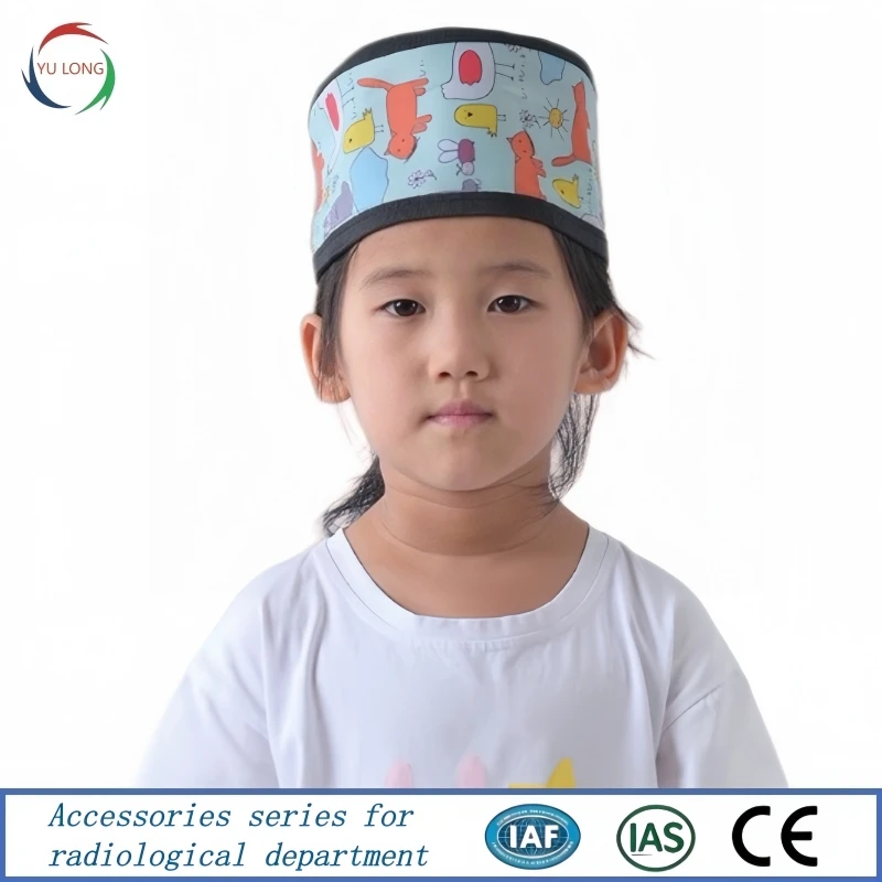 Pediatric Lead Cap for Head CT X-Ray Gamma Ray Radiation Protection 0.5mmpb Adjustable Shield Helmet Children Dental Accessories