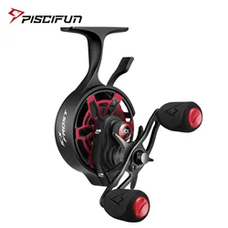 Piscifun ICX Frost Inline Ice Fishing Reel Innovative Structure Design Magnetic Drop System Large Spool Diameter 7+1 Shielded BB