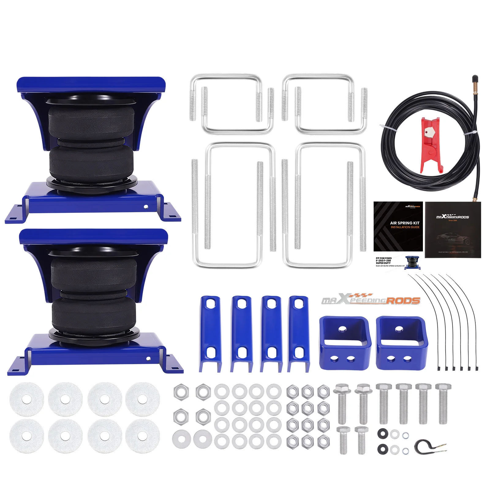 

Комплект задних пневмоподушек с пневмотрубками для Ford F-350 SUPER DUTY PICKUP RWD/4WD 05-10
